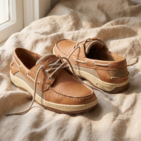 Sperry Other - Sperry Topsider Men's 11.5 Billfish 3 Eye Boat Loafers Leather Shoes Preppy New
